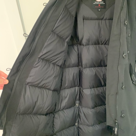 Canada Goose Black Parka with Fur Trim - Picture 5 of 11